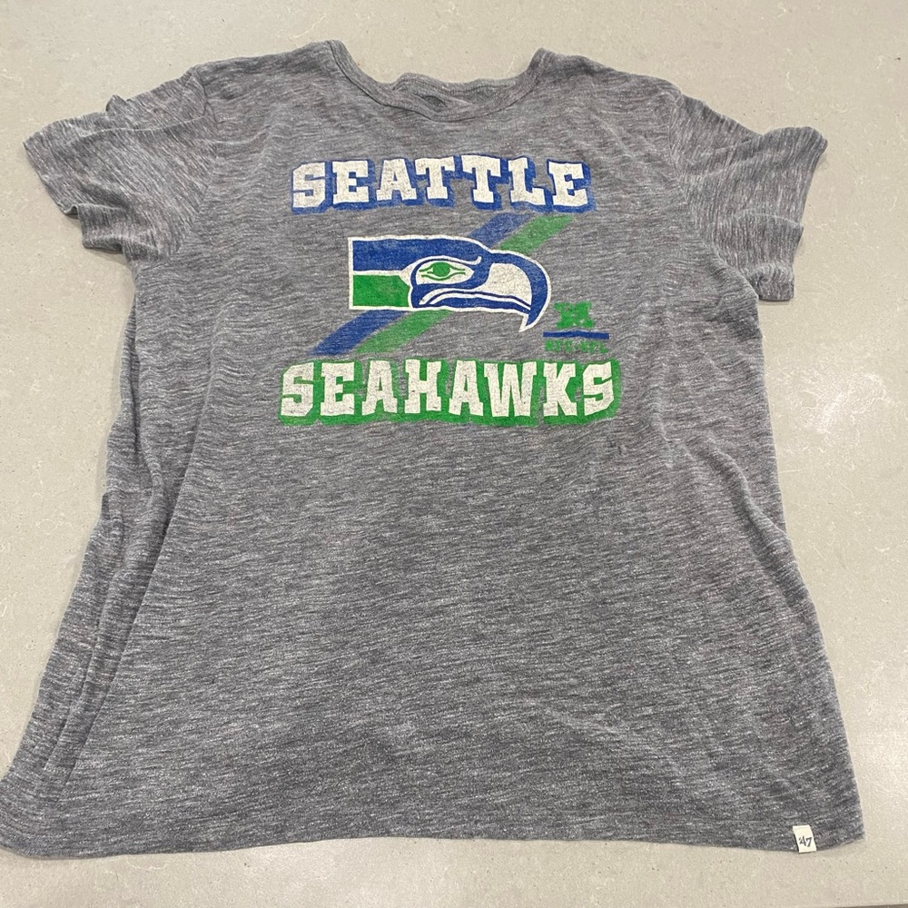 47 Seattle Seahawks Football Gray T-Shirt